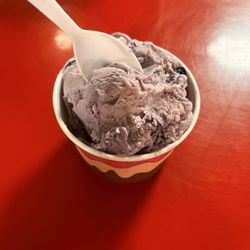 Hidden Haven Sweets & Treats - Third visit, huckleberry ice cream. Can easily tell it's real huckleberry, there's chunks of the fruit in the ice cream. Delicious.