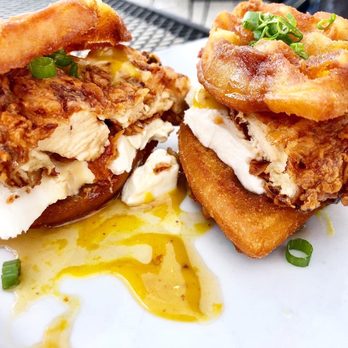 Bites and Pints Gastro Pub - Chicken and waffle sliders - Gastropubs Near Me - Greensboro, North Carolina Bites and Pints Gastro Pub - Chicken and waffle sliders - Gastropubs Near Me - Greensboro, North Carolina