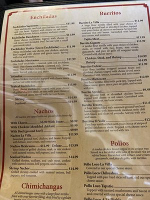 Menu photo 4 La Villa Mexican Restaurant El Dorado, AR