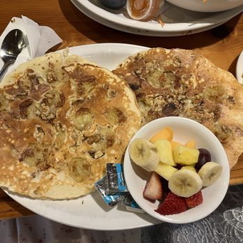 From Scratch Restaurant - Pancake - Banana Walnut with side of fruit - Breakfast & Brunch Near Me - Carmel, California From Scratch Restaurant - Pancake - Banana Walnut with side of fruit - Breakfast & Brunch Near Me - Carmel, California