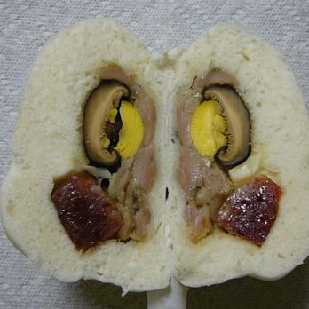 Wing Lee Bakery - Chicken Combination Bun - Dim Sum Near Me - San Francisco, California
