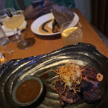 Roka Akor - Chicago - Prime Ribeye w/ Wafu Dressing Sword & The Samurai Cocktail Suzumebachi Cocktail Yuzu Miso Marinated Black Cod - Sushi Bars Near Me - Chicago, Illinois Roka Akor - Chicago - Prime Ribeye w/ Wafu Dressing Sword & The Samurai Cocktail Suzumebachi Cocktail Yuzu Miso Marinated Black Cod - Sushi Bars Near Me - Chicago, Illinois