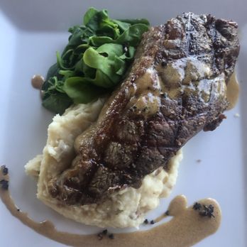 Oasis on the Beach - Market fresh local New York steak with red mash potatoes and local spinach. - Hawaiian Near Me - Kapaa, Hawaii