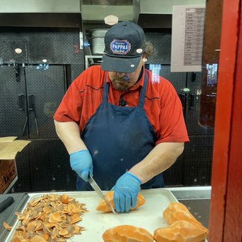 Pappas Bar-B-Q - Proof that the sweet potatoes are handmade. - Barbeque Near Me - Conroe, Texas