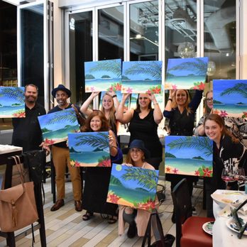 Wine & Canvas - "Hawaiian Tropics" - Party & Event Planning Near Me Wine & Canvas - "Hawaiian Tropics" - Party & Event Planning Near Me