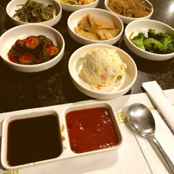 Cham Soot Gol - Variety of banchan (sides) - Korean Near Me - Buena Park, California Cham Soot Gol - Variety of banchan (sides) - Korean Near Me - Buena Park, California
