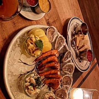 The Optimist - The Optimist cold platter - oysters, peelneat shrimp, white fish spread, ceviche and crab. - Seafood Near Me - Atlanta, Georgia