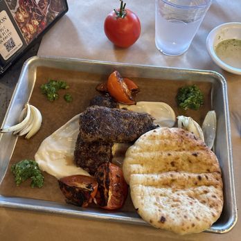 Miznon - LAMB KEBAB PLATE - Mediterranean Near Me - Los Angeles, California