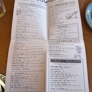 Vaca - Menu (April 2023) - Tapas/Small Plates Near Me - Costa Mesa, California