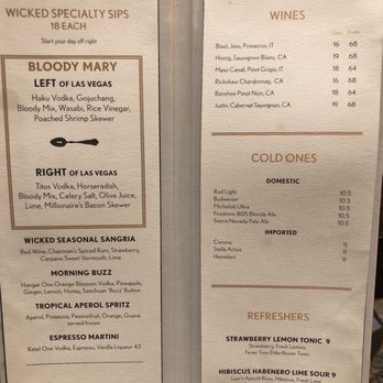 Wicked Spoon - Beverage Menu - Buffets Near Me - Las Vegas, Nevada Wicked Spoon - Beverage Menu - Buffets Near Me - Las Vegas, Nevada