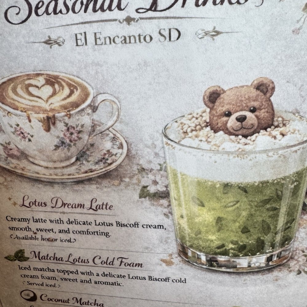 El Encanto - Drink menu - Breakfast & Brunch Near Me - San Diego, California