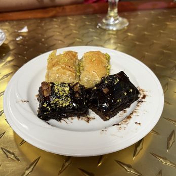 Turkish Mediterranean Cuisine - Pistachio and chocolate baklava - Mediterranean Near Me - Largo, Florida