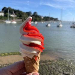 La Fraiseraie - Glace à l'italienne Fraise/Vanille