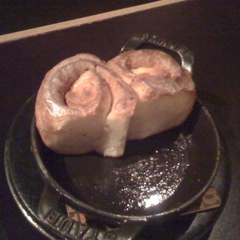 Bourbon Steak - Glistening buttery rolls in cast-iron mini pan BUTTERY!!! - Steakhouses Near Me - Washington, DC, District of Columbia Bourbon Steak - Glistening buttery rolls in cast-iron mini pan BUTTERY!!! - Steakhouses Near Me - Washington, DC, District of Columbia