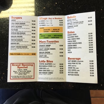 Corner Grille - Menu - Korean Near Me - Van Nuys, California