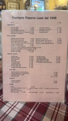 Menu photo 2 Luzzi Rome, RM