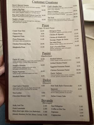 Menu photo 1 Prima Pasta Restaurant Houston, TX Menu photo 1 Prima Pasta Restaurant Houston, TX