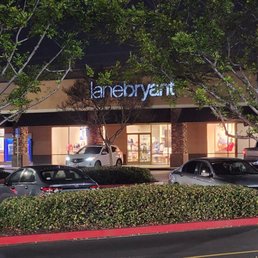 Exterior outside entrance of Lane Bryant - Lane Bryant between two credit unions. - La Habra, California Exterior outside entrance of Lane Bryant - Lane Bryant between two credit unions. - La Habra, California