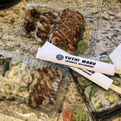 Sushi Maru - Typical California rolls, but the firecracker roll was different with potato crisps on top! Delicious!