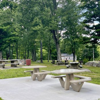 Connecticut Welcome Center - One of the picnic areas - Travel Services Near Me - Danbury, Connecticut