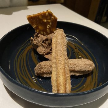 Fall Line Kitchen & Cocktails - Carmel filled churro with chocolate gelato - Sandwiches Near Me - Vail, Colorado