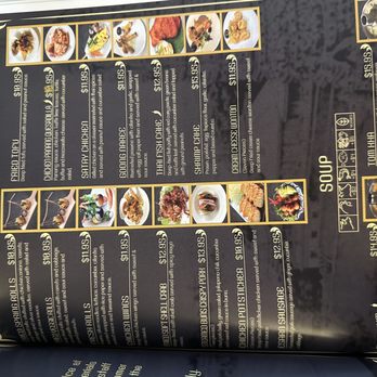 Janyas Thai Cuisine - a hand holding a menu - Thai Near Me - Redding, California
