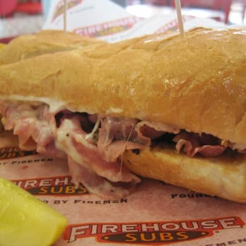 Firehouse Subs - NY Steamer (Pastrami, Corned Beef, Monterrey Jack) w/Chips & Pickle Spear - Sandwiches Near Me - Las Vegas, Nevada Firehouse Subs - NY Steamer (Pastrami, Corned Beef, Monterrey Jack) w/Chips & Pickle Spear - Sandwiches Near Me - Las Vegas, Nevada