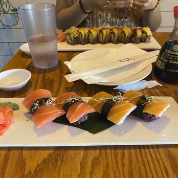 Buntopia - Vegan Salmon & Tuna Nigiri (V) - Asian Fusion Near Me - Brooklyn, New York