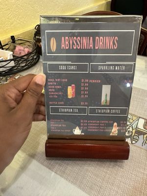 Menu photo 1 Abyssinia Ethiopian Restaurant Indianapolis, IN Menu photo 1 Abyssinia Ethiopian Restaurant Indianapolis, IN