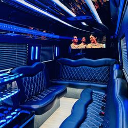 Lux VIP Transportation - Mercedes Benz Party LIMO Sprinter Van - Interior - Party Bus Rentals