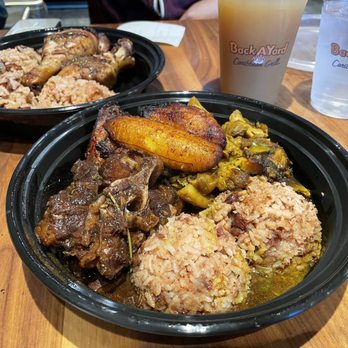 Back A Yard - Curry Goat and Beef Oxtail Jerk Chicken & Pork Combo Ginger Beer - Caribbean Near Me - San Jose, California Back A Yard - Curry Goat and Beef Oxtail Jerk Chicken & Pork Combo Ginger Beer - Caribbean Near Me - San Jose, California