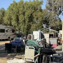 Camp Resorts of America - Trash and DIY enclosures some live in.