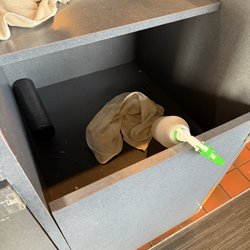 Freakin' Unbelievable Burgers - The trash area and chemical