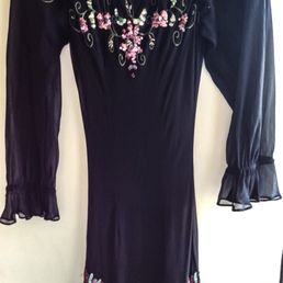The vintage silk dress