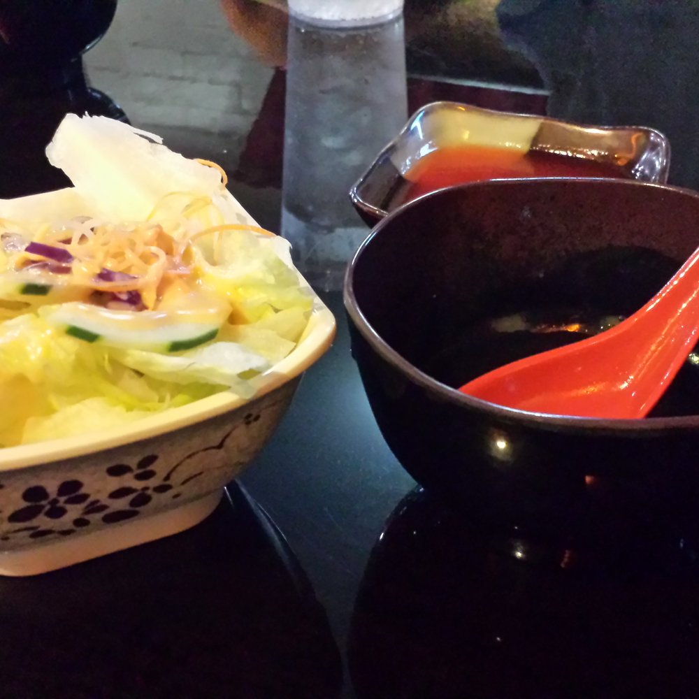 Hanami Express - Salad and soup for the hibachi dinner - Japanese Near Me - Austintown, Ohio Hanami Express - Salad and soup for the hibachi dinner - Japanese Near Me - Austintown, Ohio