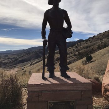 Red Rocks Amphitheatre - CCC worker statue. - Music Venues Near Me - Morrison, Colorado Red Rocks Amphitheatre - CCC worker statue. - Music Venues Near Me - Morrison, Colorado