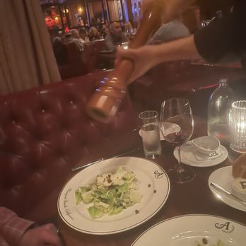 A Restaurant - Two half portions (thanks for splitting) with fresh pepper! - New American Near Me - Newport Beach, California