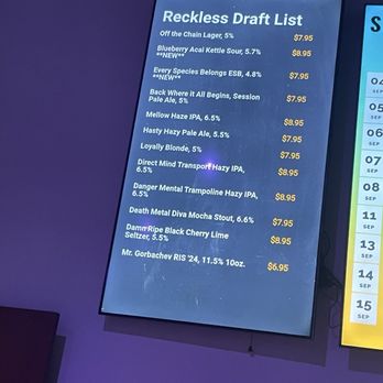 Frisco and The Reckless Shepherd - Draft Menu - Brewpubs Near Me - Columbia, Maryland Frisco and The Reckless Shepherd - Draft Menu - Brewpubs Near Me - Columbia, Maryland