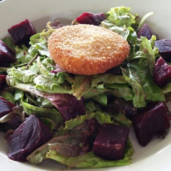 John Wright Restaurant - Warm beet goat cheese salad. I expected a scattering of feta crumbles but the breaded, toasted goat cheese patty was infinitely better. - New American Near Me - Wrightsville, Pennsylvania John Wright Restaurant - Warm beet goat cheese salad. I expected a scattering of feta crumbles but the breaded, toasted goat cheese patty was infinitely better. - New American Near Me - Wrightsville, Pennsylvania