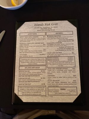 Menu photo 5 Islands Fish Grill Indialantic, FL