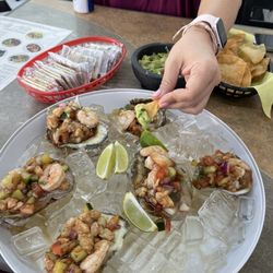 Starfish Seafood - Oysters with mixed ceviche