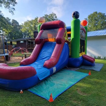 Static Jump - Sports Theme Jump-N-Slide combo. - Bounce House Rentals Near Me Static Jump - Sports Theme Jump-N-Slide combo. - Bounce House Rentals Near Me