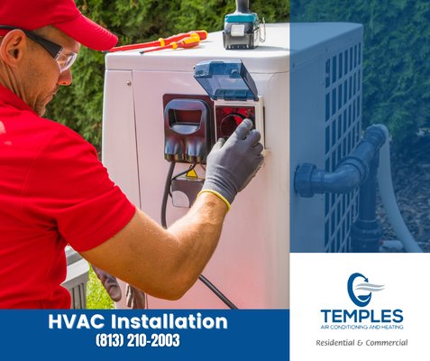 HVAC Installation - Our HVAC Installation Process and Benefits
At Temples Air Conditioning and Heating, LLC, we follow a detailed process when it comes to HVAC installation. Here's a breakdown of the steps we take to ensure that your installation is a success:
Initial Consultation - We'll start by discussing your home's HVAC needs and budget, and determine the best system for you.
System Selection - We'll recommend a system that is energy-efficient and cost-effective, ensuring that you get the best value for your money.
Professional Installation - Our team of experts will install your new HVAC system quickly and efficiently, minimizing disruption to your home.
Testing and Quality Control - We'll conduct a series of tests to ensure that your new system is working properly, and make any necessary adjustments.
Benefits of our HVAC installation services include:
- Improved energy efficiency, resulting in lower energy bills
- Increased home comfort, with consistent temperatures throughout your home
- Longer lifespan of your HVAC system, with fewer repairs needed
- Improved indoor air quality, with better ventilation and filtration HVAC Installation - Our HVAC Installation Process and Benefits
At Temples Air Conditioning and Heating, LLC, we follow a detailed process when it comes to HVAC installation. Here's a breakdown of the steps we take to ensure that your installation is a success:
Initial Consultation - We'll start by discussing your home's HVAC needs and budget, and determine the best system for you.
System Selection - We'll recommend a system that is energy-efficient and cost-effective, ensuring that you get the best value for your money.
Professional Installation - Our team of experts will install your new HVAC system quickly and efficiently, minimizing disruption to your home.
Testing and Quality Control - We'll conduct a series of tests to ensure that your new system is working properly, and make any necessary adjustments.
Benefits of our HVAC installation services include:
- Improved energy efficiency, resulting in lower energy bills
- Increased home comfort, with consistent temperatures throughout your home
- Longer lifespan of your HVAC system, with fewer repairs needed
- Improved indoor air quality, with better ventilation and filtration