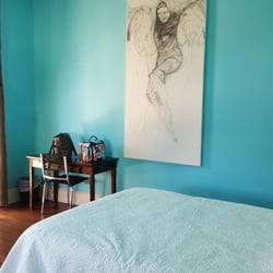 Antonine House - The blue are some pics of the balcony room. And tan is the other room .