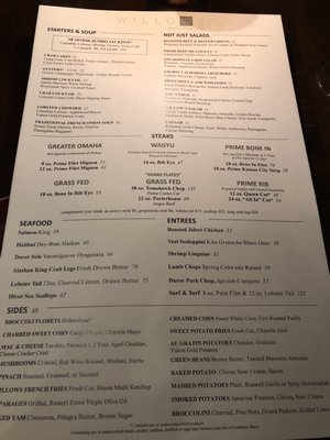 Menu photo 8 The Willows Santa Ynez, CA Menu photo 8 The Willows Santa Ynez, CA