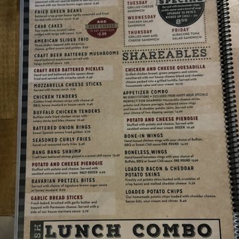 Pete's Place - Menu - New American Near Me - Taylor, Michigan
