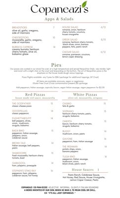 Menu photo 3 Copaneazi’s Pizzeria Tulsa, OK