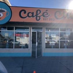 Cafe Club Libertad y 12 - Menu, street shot, and CHILAQUILES. Amazing Chilaquiles