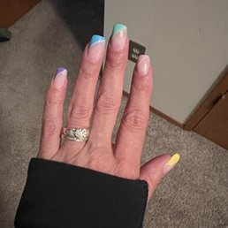 Cool spring time mani. Cool spring time mani.