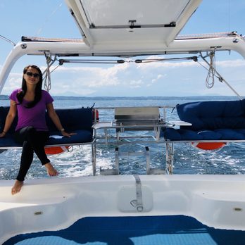 Amelia Catamaran Charters - There's lots of space in the cockpit! - Boat Charters Near Me - Seattle, Washington